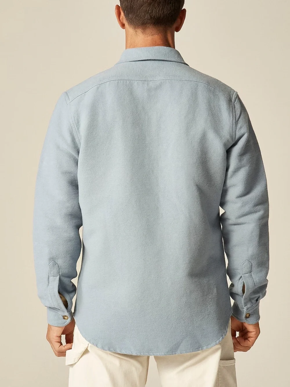 J crew Heavyweight chamois workshirt in Japanese cotton blue